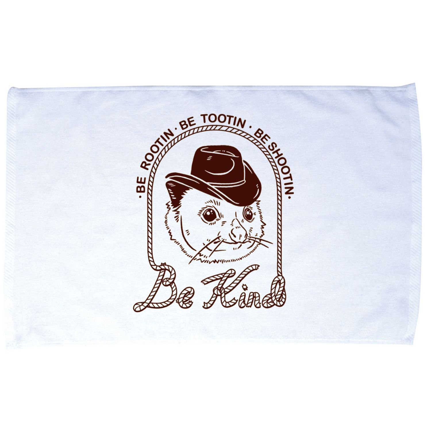 Rootin Tootin Cowboy Advice | Poss Possum Opossum Microfiber Hand Towel