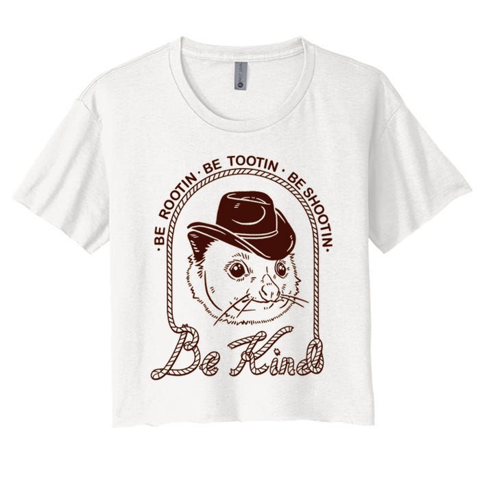 Rootin Tootin Cowboy Advice | Poss Possum Opossum Crop Top