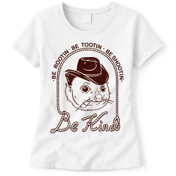 Rootin Tootin Cowboy Advice | Poss Possum Opossum Womens T-Shirt