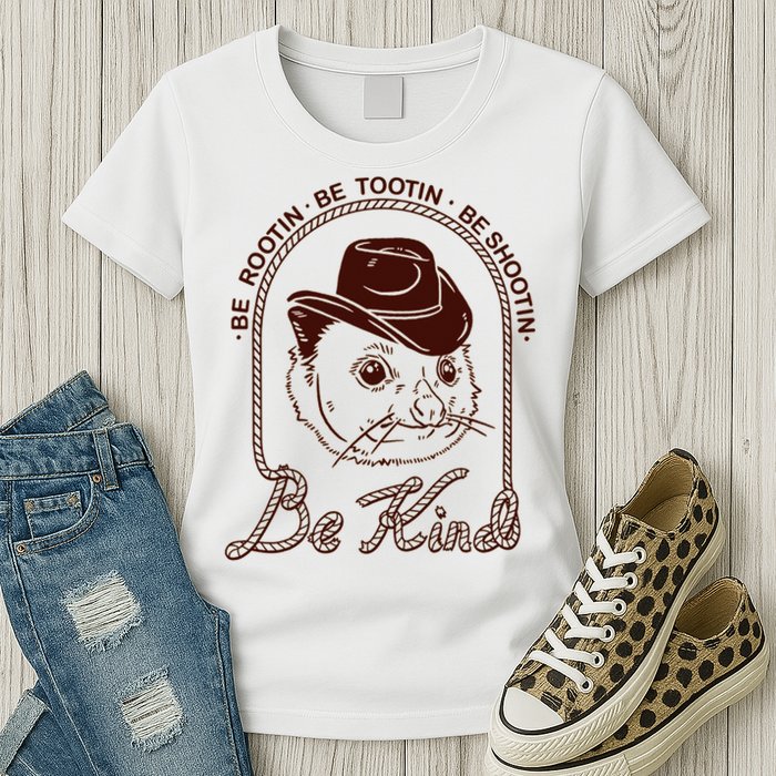 Rootin Tootin Cowboy Advice | Poss Possum Opossum Womens T-Shirt