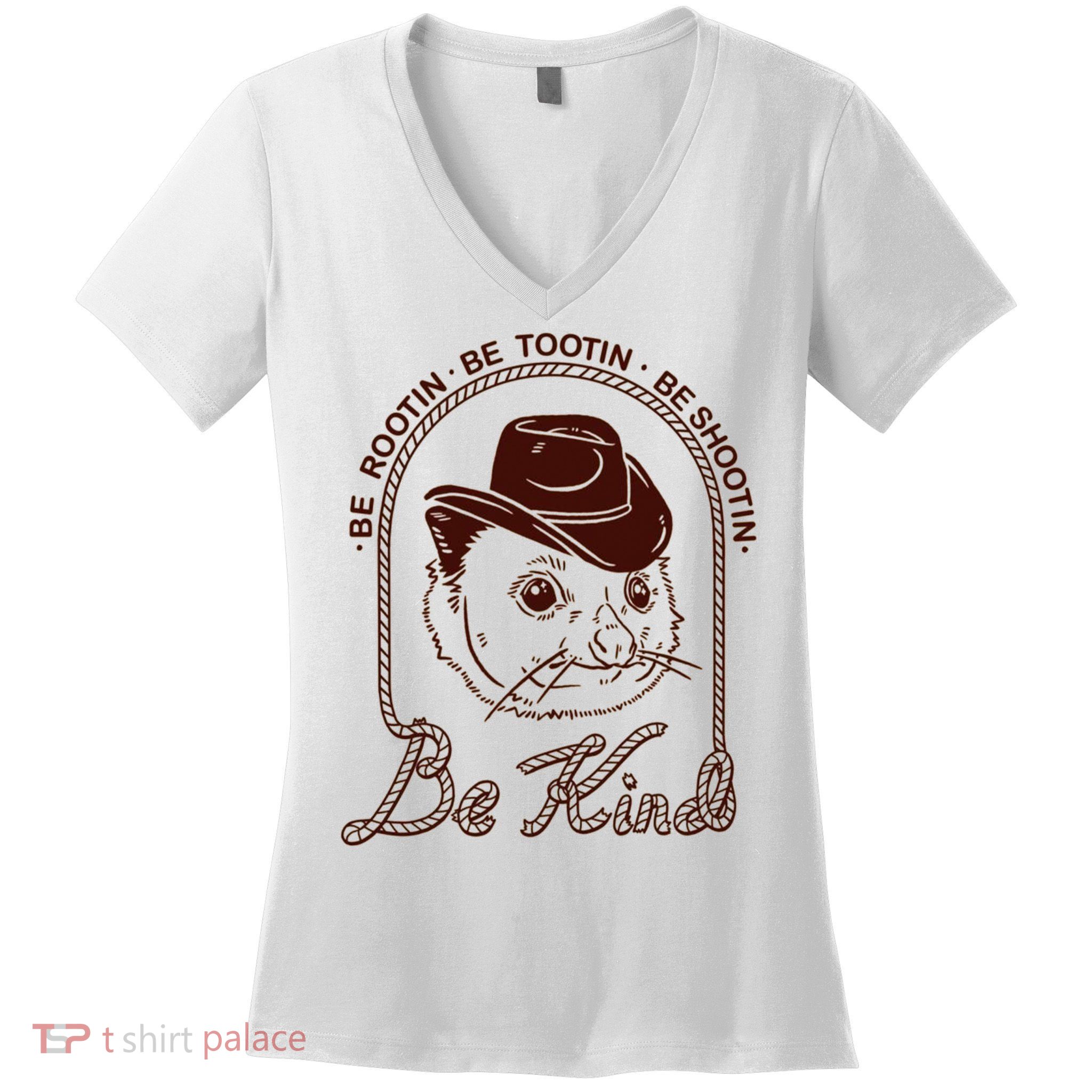 Rootin Tootin Cowboy Advice | Poss Possum Opossum Women's V-Neck T-Shirt