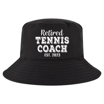 Retired Tennis Coach Gift Retirement Cool Comfort Performance Bucket Hat