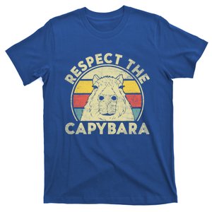 Respect The Capybara Funny Capybaras Lovers Gift T-Shirt