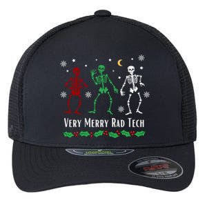 Rad Tech Christmas And Holidays Goth Dancing Skeletons Xmas Meaningful Gift Flexfit Unipanel Trucker Cap