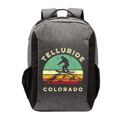 Retro Telluride Colorado Skiing Vintage Skier 70s Ski Lover Cute Gift Vector Backpack
