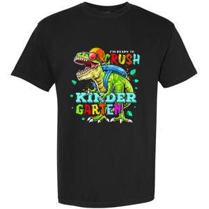 Ready To Crush Kindergarten Dinosaur Back to School Garment-Dyed Heavyweight T-Shirt