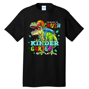 Ready To Crush Kindergarten Dinosaur Back to School Tall T-Shirt