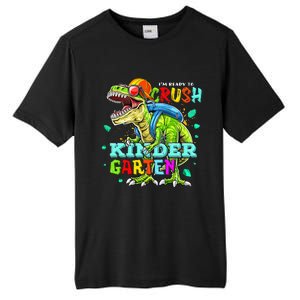 Ready To Crush Kindergarten Dinosaur Back to School Tall Fusion ChromaSoft Performance T-Shirt