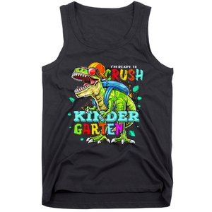 Ready To Crush Kindergarten Dinosaur Back to School Tank Top