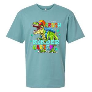 Ready To Crush Kindergarten Dinosaur Back to School Sueded Cloud Jersey T-Shirt