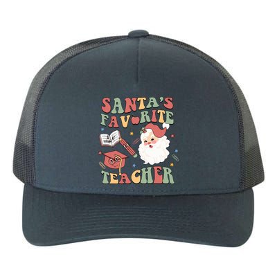 Retro Teacher Christmas Santas Favorite Teacher Holiday Xmas Great Gift Yupoong Adult 5-Panel Trucker Hat