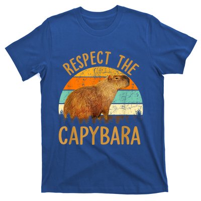 Respect The Capybara Animal Funny Capybara Lover T-Shirt