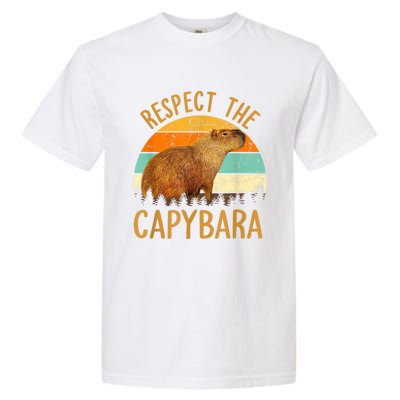 Respect The Capybara Animal Funny Capybara Lover Garment-Dyed Heavyweight T-Shirt