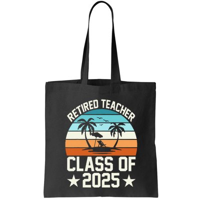 Retired Teacher Class Of 2025 Vintage School Retirement Bag