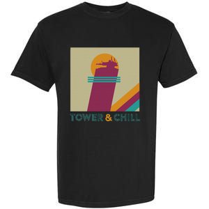 Retro Tower & Chill Gamer Titan Hunter Warlock Garment-Dyed Heavyweight T-Shirt