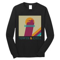 Retro Tower & Chill Gamer Titan Hunter Warlock Long Sleeve Shirt