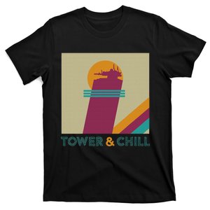 Retro Tower & Chill Gamer Titan Hunter Warlock T-Shirt