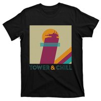 Retro Tower & Chill Gamer Titan Hunter Warlock T-Shirt