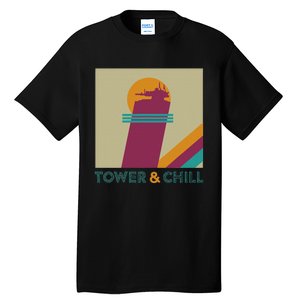 Retro Tower & Chill Gamer Titan Hunter Warlock Tall T-Shirt