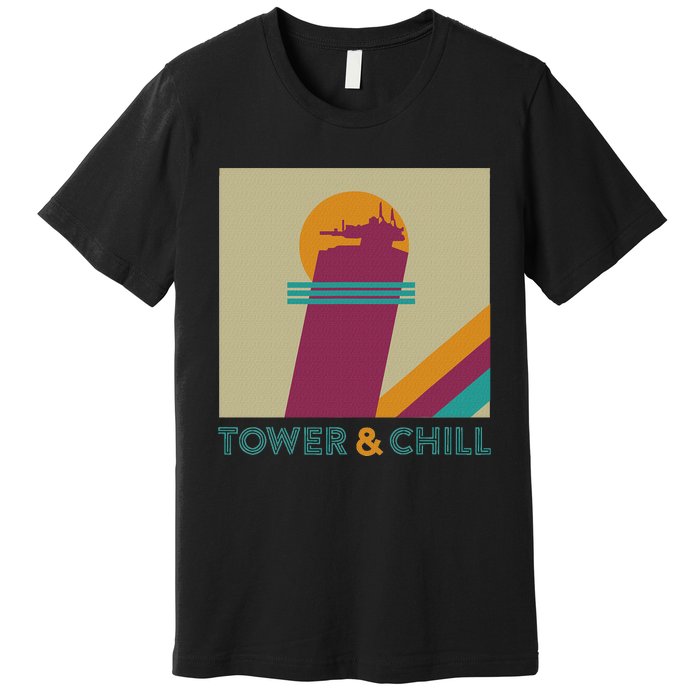 Retro Tower & Chill Gamer Titan Hunter Warlock Premium T-Shirt