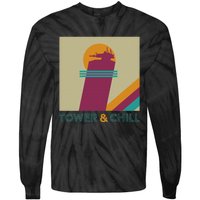 Retro Tower & Chill Gamer Titan Hunter Warlock Tie-Dye Long Sleeve Shirt