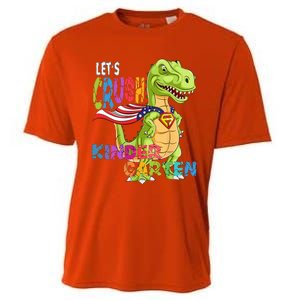 Ready To Crush Kindergarten 2035 Dinosaur Back To School Cooling Performance Crew T-Shirt