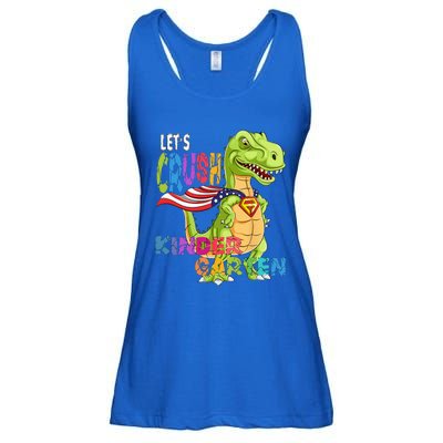 Ready To Crush Kindergarten 2035 Dinosaur Back To School Ladies Essential Flowy Tank