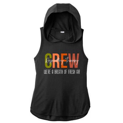 Respiratory Therapist Crew Pulmonary Ladies PosiCharge Tri-Blend Wicking Draft Hoodie Tank