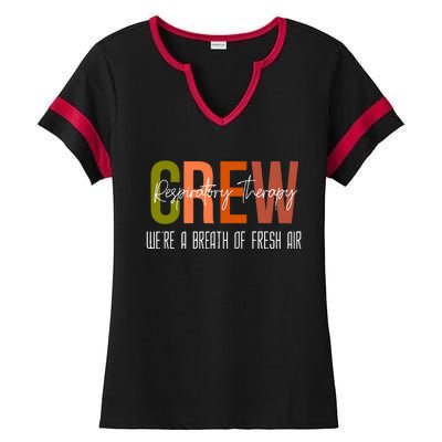 Respiratory Therapist Crew Pulmonary Ladies Halftime Notch Neck Tee