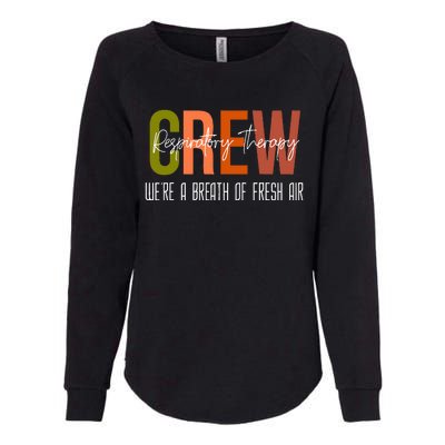 Respiratory Therapist Crew Pulmonary Womens California Wash Sweatshirt