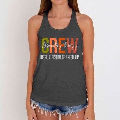 Respiratory Therapist Crew Pulmonary Women's Knotted Racerback Tank