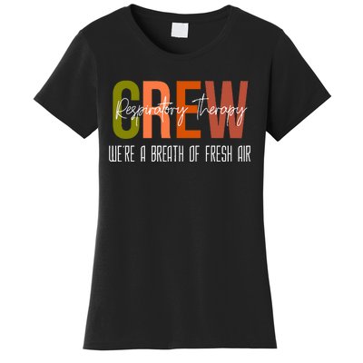 Respiratory Therapist Crew Pulmonary Women's T-Shirt