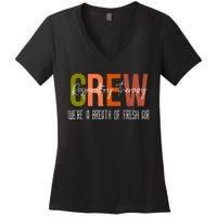 Respiratory Therapist Crew Pulmonary Women's V-Neck T-Shirt