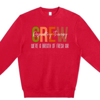 Respiratory Therapist Crew Pulmonary Premium Crewneck Sweatshirt