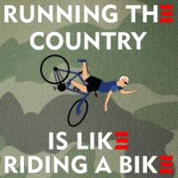 Running The Country Is Like Riding A Bike Biden Falling Meme Legacy Tie Dye Trucker Hat