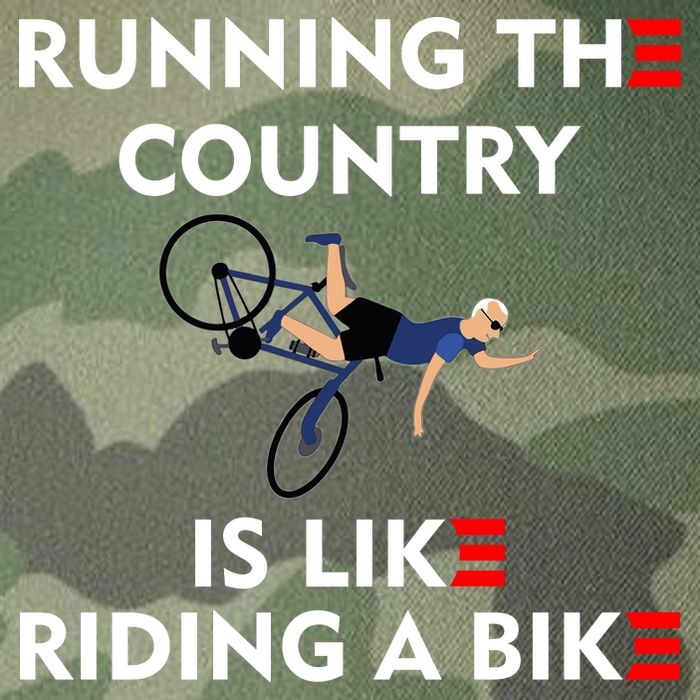 Running The Country Is Like Riding A Bike Biden Falling Meme Legacy Tie Dye Trucker Hat