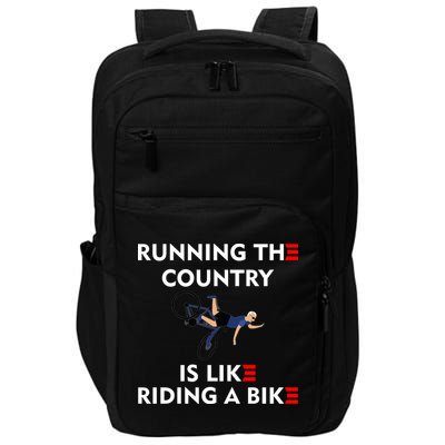 Running The Country Is Like Riding A Bike Biden Falling Meme Impact Tech Backpack