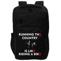 Running The Country Is Like Riding A Bike Biden Falling Meme Impact Tech Backpack