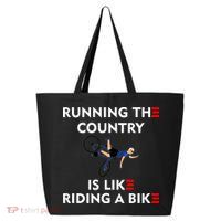 Running The Country Is Like Riding A Bike Biden Falling Meme 25L Jumbo Tote