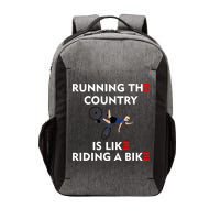 Running The Country Is Like Riding A Bike Biden Falling Meme Vector Backpack