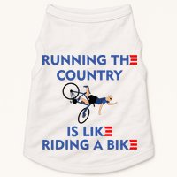 Running The Country Is Like Riding A Bike Biden Falling Meme Doggie Tank