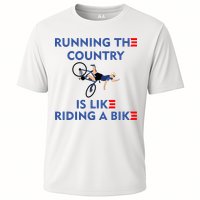 Running The Country Is Like Riding A Bike Biden Falling Meme Performance Shirt