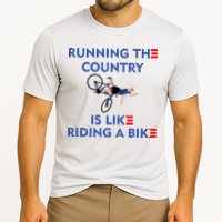 Running The Country Is Like Riding A Bike Biden Falling Meme Performance Shirt