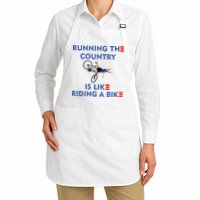Running The Country Is Like Riding A Bike Biden Falling Meme Apron