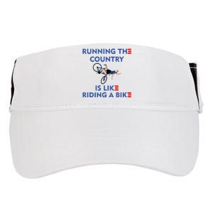 Running The Country Is Like Riding A Bike Biden Falling Meme Adult Drive Performance Visor