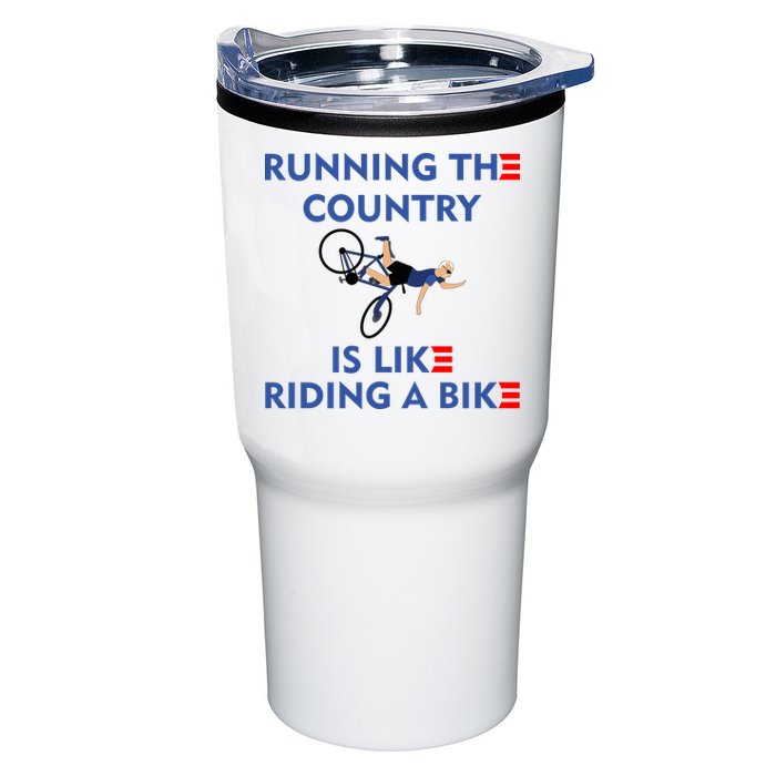 Running The Country Is Like Riding A Bike Biden Falling Meme Tumbler