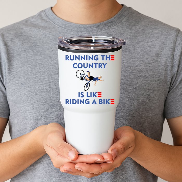 Running The Country Is Like Riding A Bike Biden Falling Meme Tumbler
