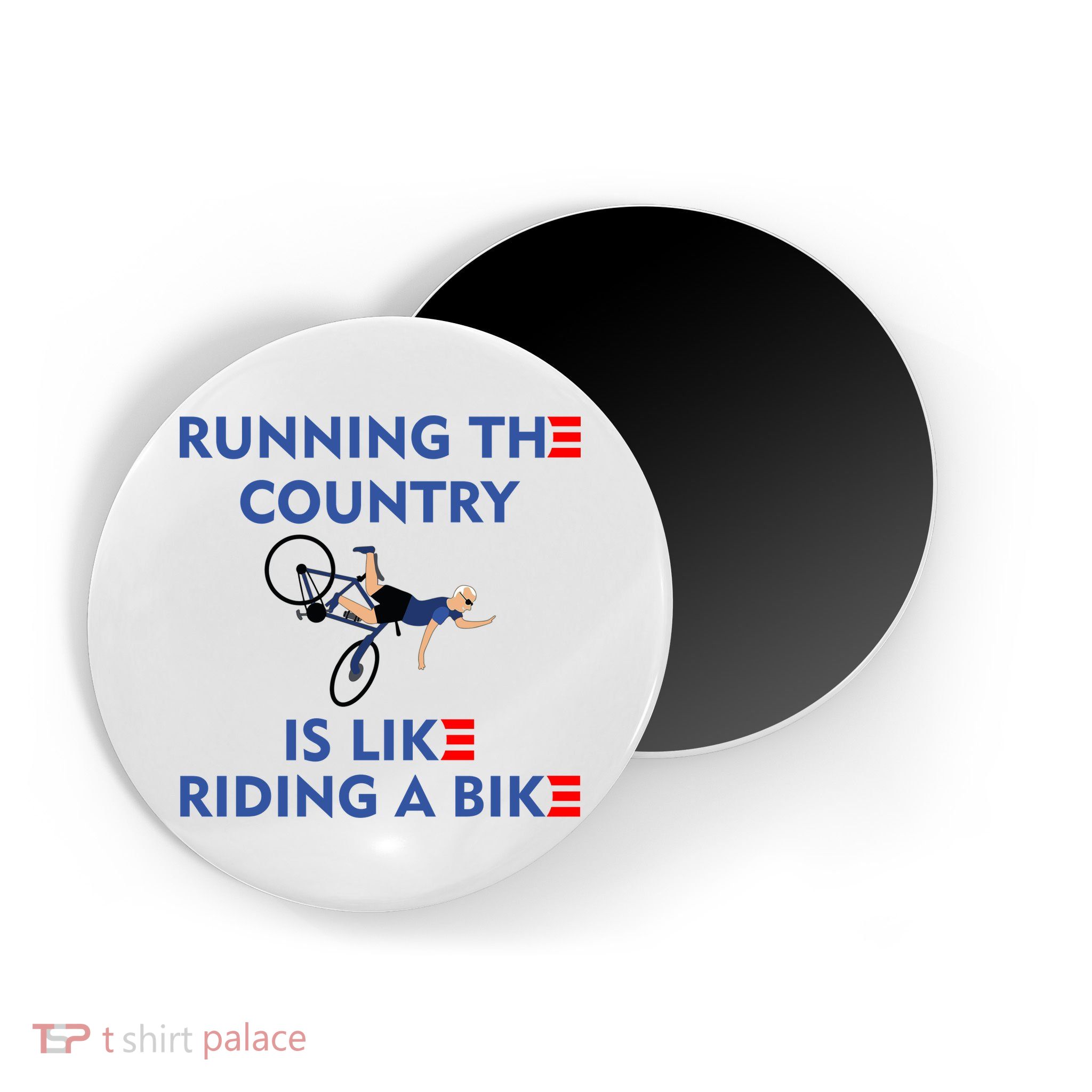 Running The Country Is Like Riding A Bike Biden Falling Meme Magnet
