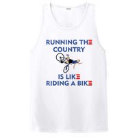 Running The Country Is Like Riding A Bike Biden Falling Meme PosiCharge Competitor Tank