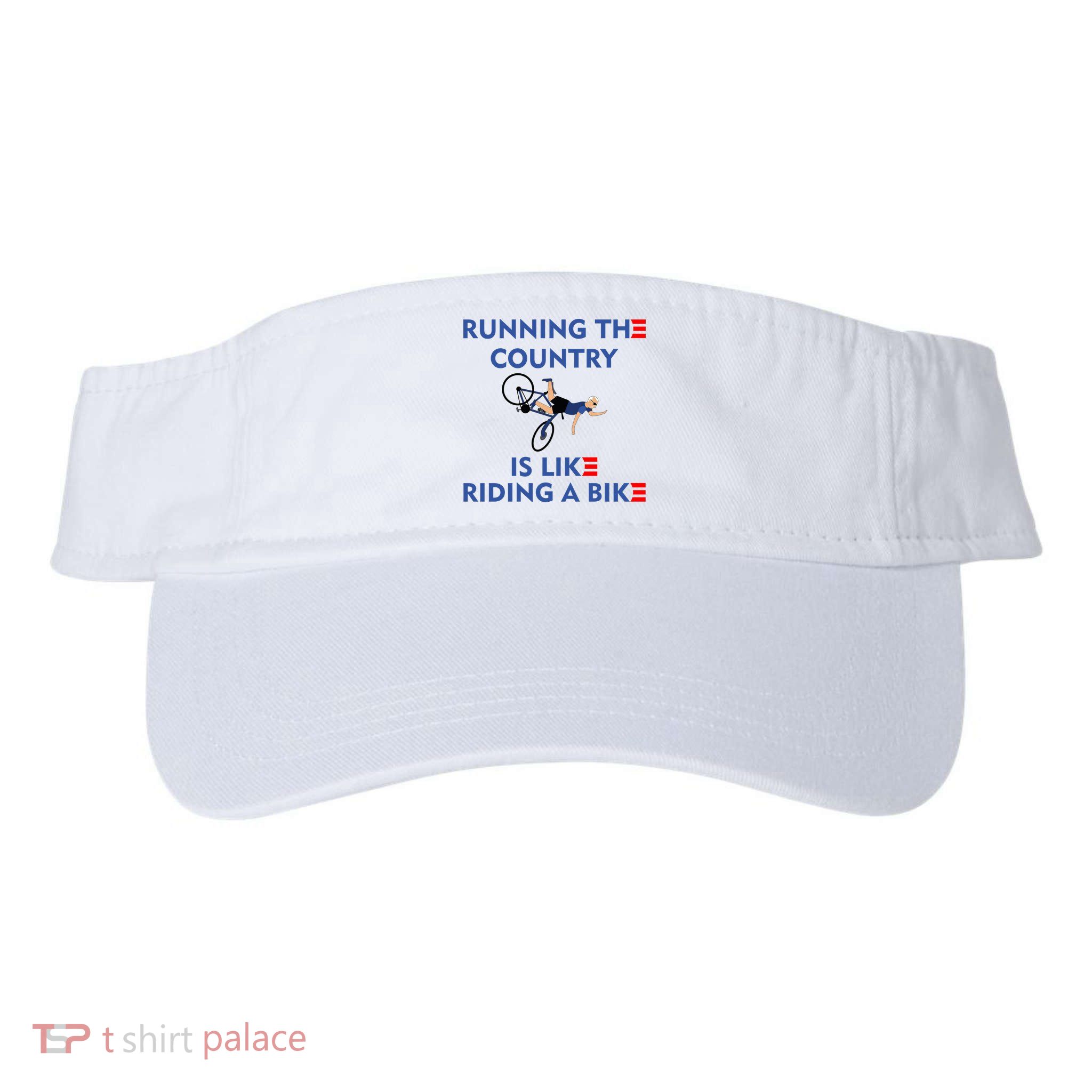 Running The Country Is Like Riding A Bike Biden Falling Meme Visor
